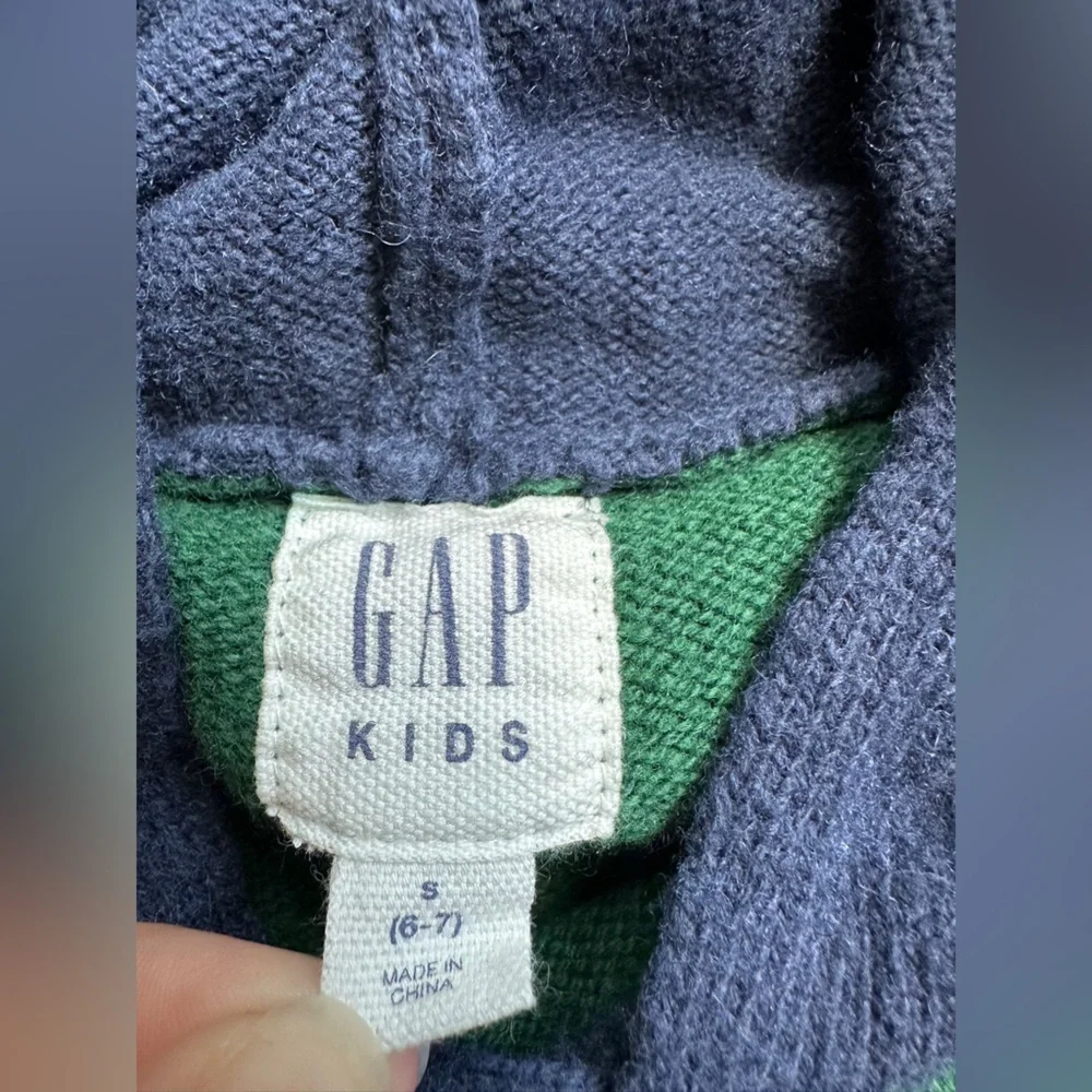 Gap Kids Cotton Wool Knit Epic Statement Long Sleeve Sweater With Hood